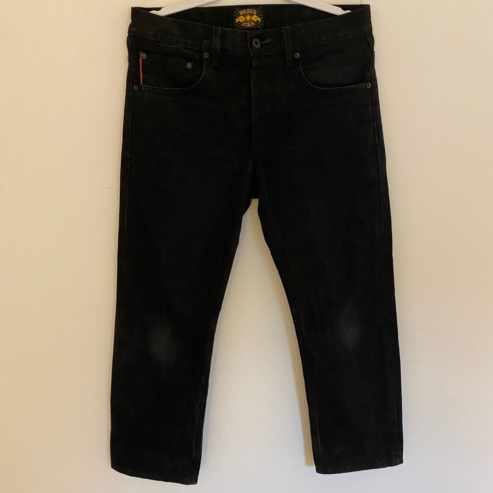 Brave Star Selvage The Treu Straight Black
Selvedge Denim Jeans Size 31